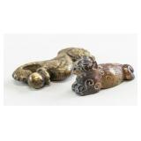 Lot of Two Chinese Jade Carved Toggles