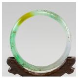 Jadeite Bangle and Guanyin and Lion