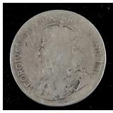 Canadian King George V 25 Cents with Stamped MK