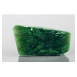 264ct. Polished Green Jade Double Sided Wedge