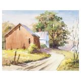 Edward Garbely 1908-1999 US Watercolor Landscape