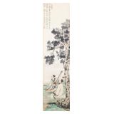 Zhang Daqian 1899-1983 Chinese Watercolor Figures