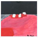 French Oil on Paper Signed "de Stael