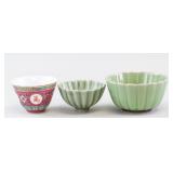 Lot of Three Chinese Ceramic Cups