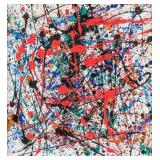 Jackson Pollock American Abstract Oil on Canvas