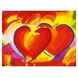 Peter Max German Pop Oil on Paper W Gallery