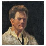 Craigie Aitchison Scottish Modernist Oil on Canvas