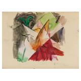 Franz Marc German Expressionist Watercolor Paper