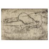 Gustav Klimt Austrian Art Nouveau Linocut Paper