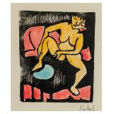 Erich Heckel German Expressionist Litho on Paper
