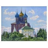 Artist Signed Russian OOC Orthodox Church