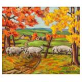 Jean Murray Crozier Canadian XX Oil on Panel