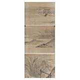 18th Century Chinese Watercolor Paper Signed