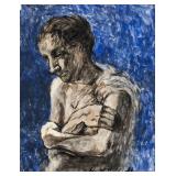 Kathe Kollwitz German Expressionist Tempera Paper