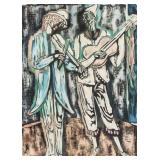 Vytautas Kasiulis Lithuanian Expressionist Gouache