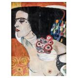 Gustav Klimt Austrian Symbolist Gouache Paper