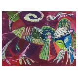 Karel Appel Dutch Abstract Gouache on Paper