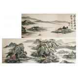 Huang Binhong 1865-1955 Chinese Watercolor Scroll