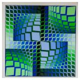 Victor Vasarely "Thez" Ltd Signed Serigraph 87/250