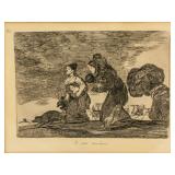 Francisco Goya Spanish Romanticist Etching Paper