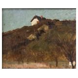 Laszlo Mednyanszky Hungarian Modernist Oil Board