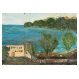 Carlo Carra Italian Futurist Oil on Paper