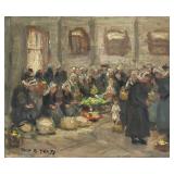 Jack B. Yeats Irish Impressionist Oil on Board