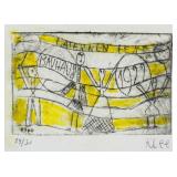 Paul Klee Swiss Expressionist Signed Linocut 29/30