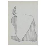 Agnes Martin American-Canadian Abstract Ink Paper