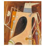 Wifredo Lam Cuban Surrealist Oil on Canvas