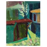 Fikret Mualla Saygi Turkish Modernist Oil on Paper