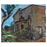 Arturo Tosi Italian Impressionist Oil on Paper