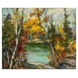 Pat McNaughton Canadian Oil on Canvas Board