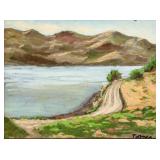 Fiorenzo Tomea Italian Modernist Oil on Board