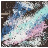 Canadian Oil on Board Framed Abstract Painting