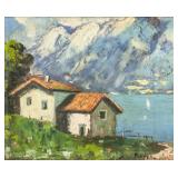 Attilio Pratella Italian Impressionist Oil Board