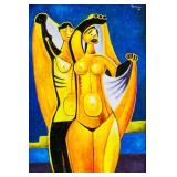 Rufino Tamayo Mexican Expressionist Oil on Canvas