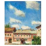 Artist Signed Russian Oil on Canvas Landscape