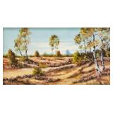 Emile Albert Gruppe American Oil on Board