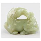 Chinese Green Jade Carved Horse