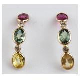 3.60ct Assorted Gem Earrings CRV $3500