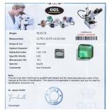 10.25 ct Emerald Cut Columbia Quartz Certificate