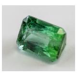 2.19 ct Emerald Cut Green Tourmaline Gemstone