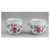 Pair of 18th C Meissen Flower Pot