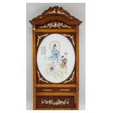 Fang Yunfeng Chinese Porcelain Guanyin Plaque