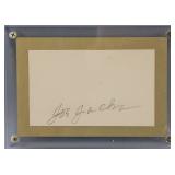 "Shoeless" Joe Jackson Autographed Cut Card COA