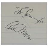 American Playwright Arthur Miller Autograph