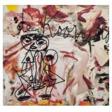 De Kooning Signature and Sketch on Magazine cutout