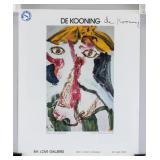 Willem de Kooning Signature on Single Leaf Page