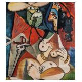Pablo Picasso Spanish Cubist Oil on Canvas